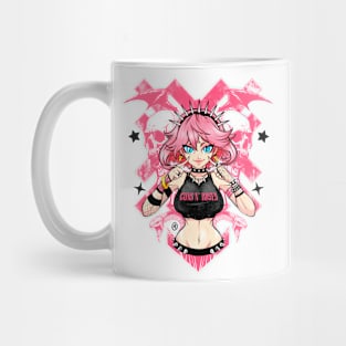 Pink Punk Rock Girl Mug